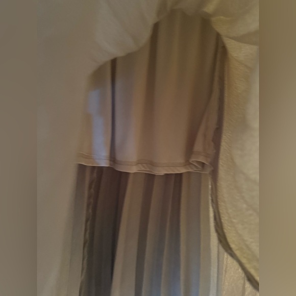 TCEC Gold Maxi Pleated Skirt for Cocktail Nights - Picture 2 of 6